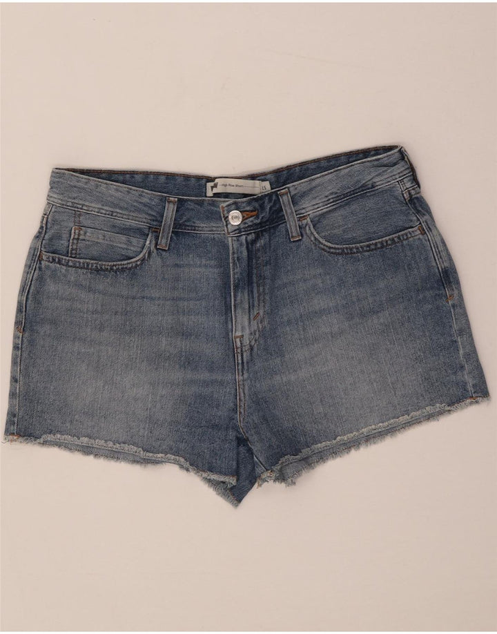 Женские джинсовые шорты Levi's W32, большие синие, хлопок