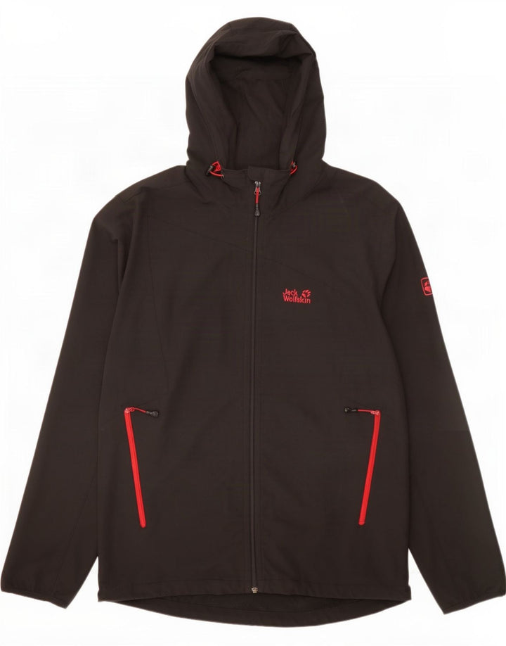 Мужской спортивный костюм с капюшоном Jack Wolfskin UK 48 2XL, черный полиэстер