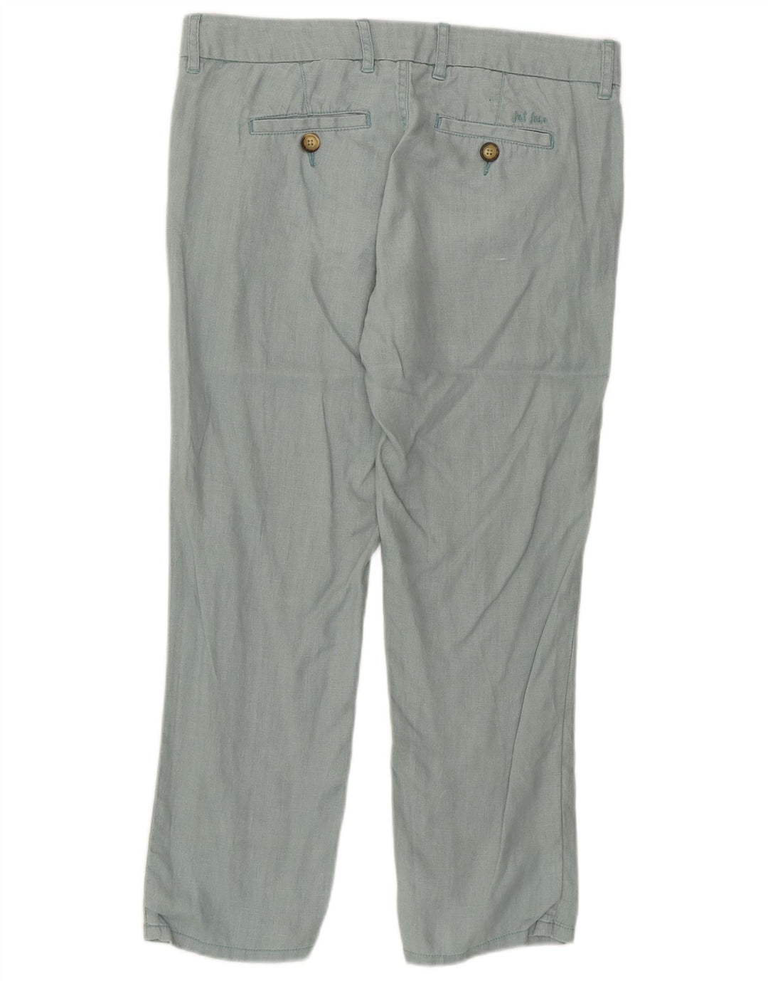 Женские прямые повседневные брюки FAT FACE, Великобритания, 10 маленьких размеров, W32 L25, зеленый лен