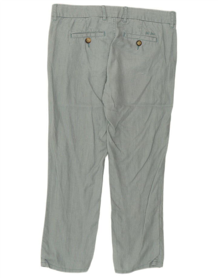 Женские прямые повседневные брюки FAT FACE, Великобритания, 10 маленьких размеров, W32 L25, зеленый лен