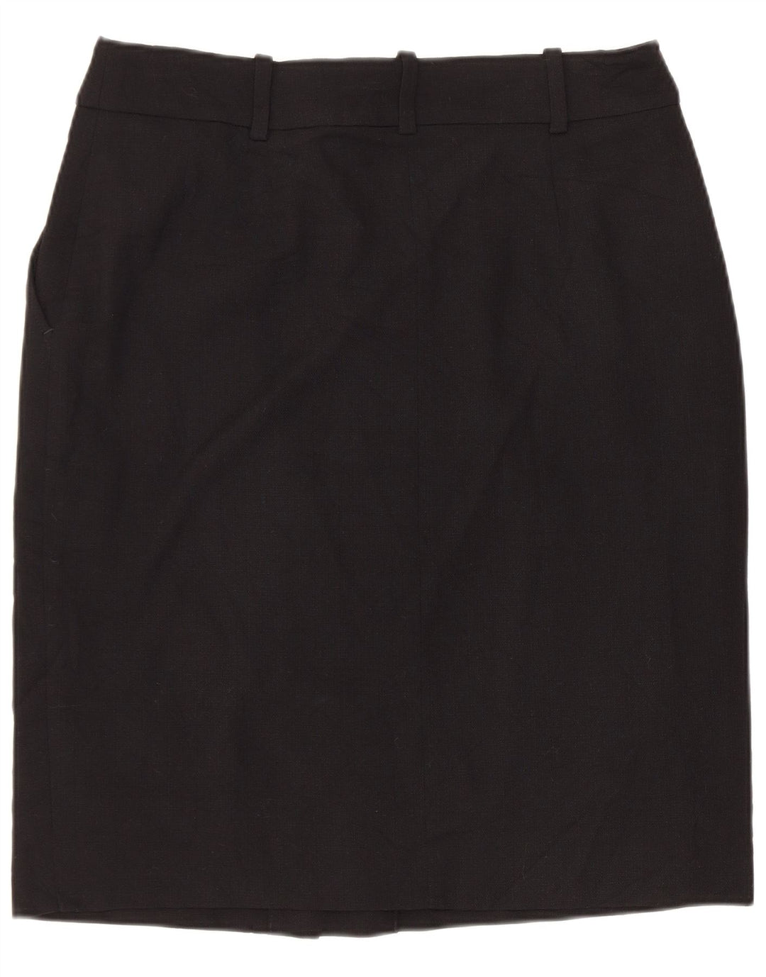 Женская прямая юбка BROOKS BROTHERS US 4 Medium W30, черная шерсть