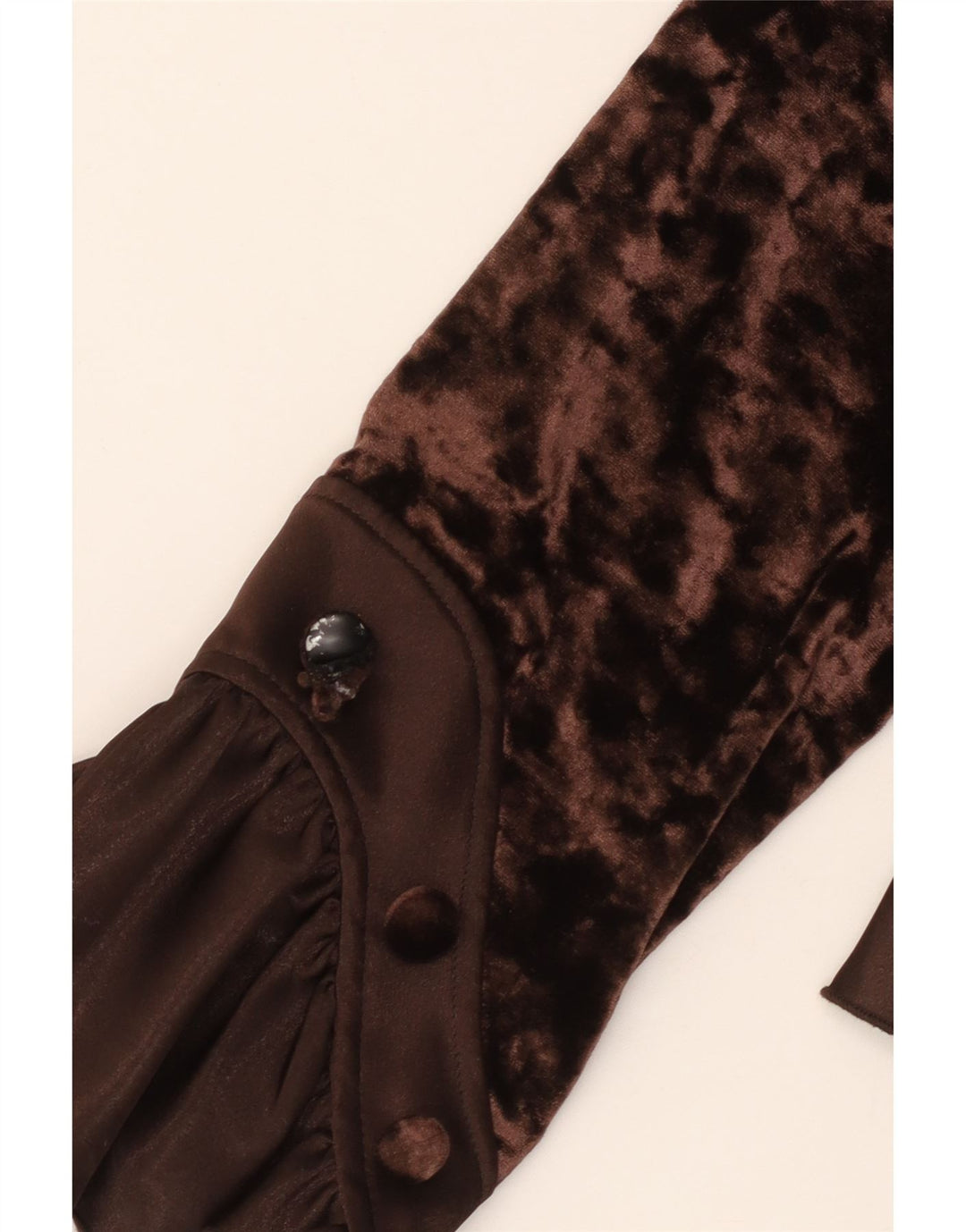 JOSEPH RIBKOFF Женская велюровая блузка-рубашка UK 16, большой коричневый полиэстер