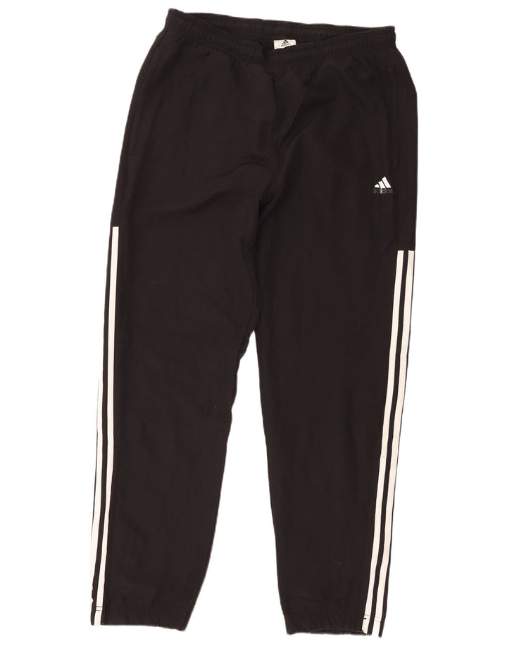 Adidas Мужские спортивные брюки Джоггеры Средний черный полиэстер