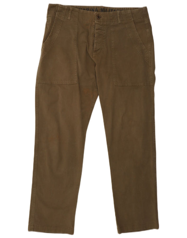 Marina Militare Мужские брюки карго IT 48 Medium W30 L29 Хаки Хлопок
