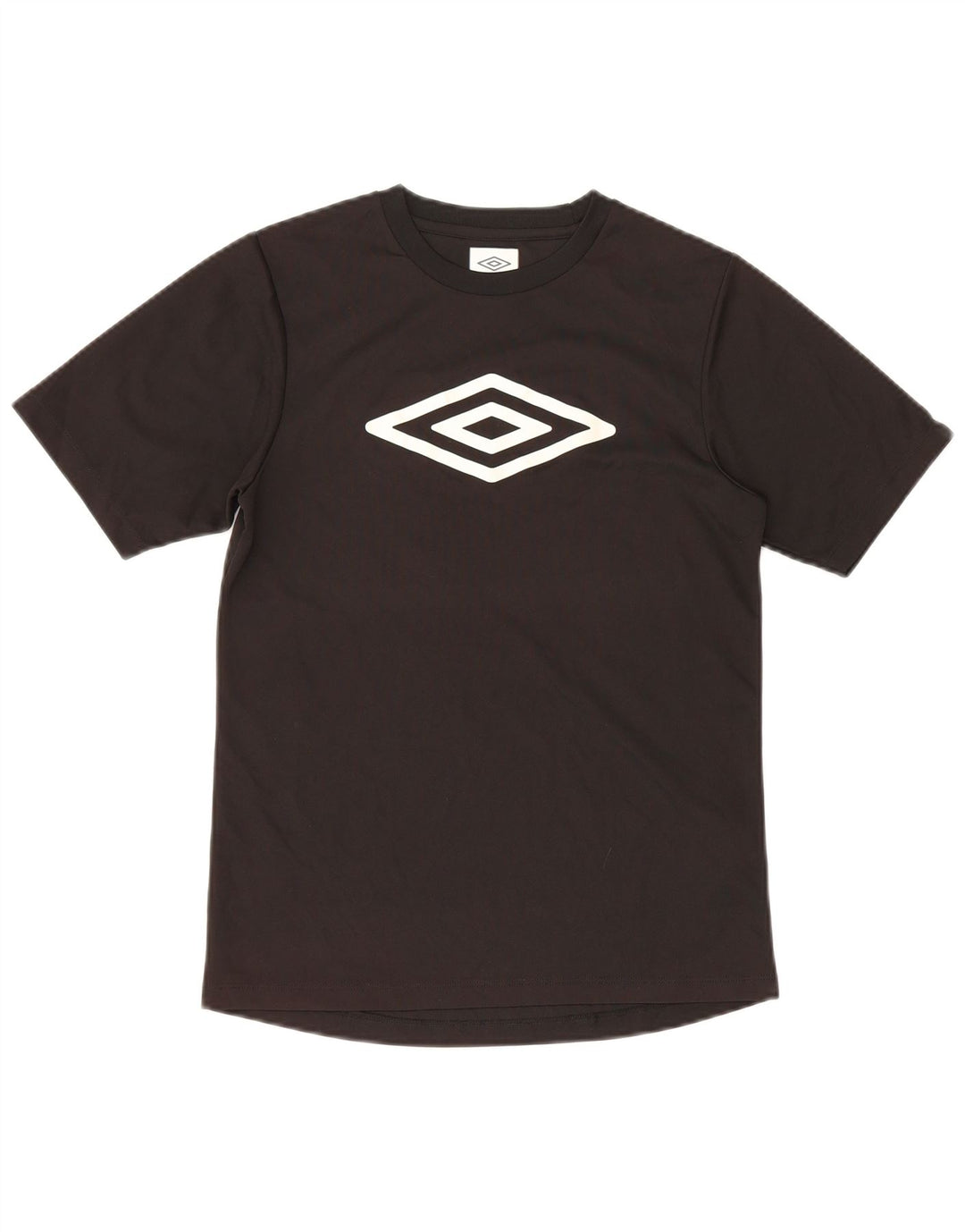 Футболка с рисунком Umbro для мальчиков, топ 12–13 лет, черный полиэстер