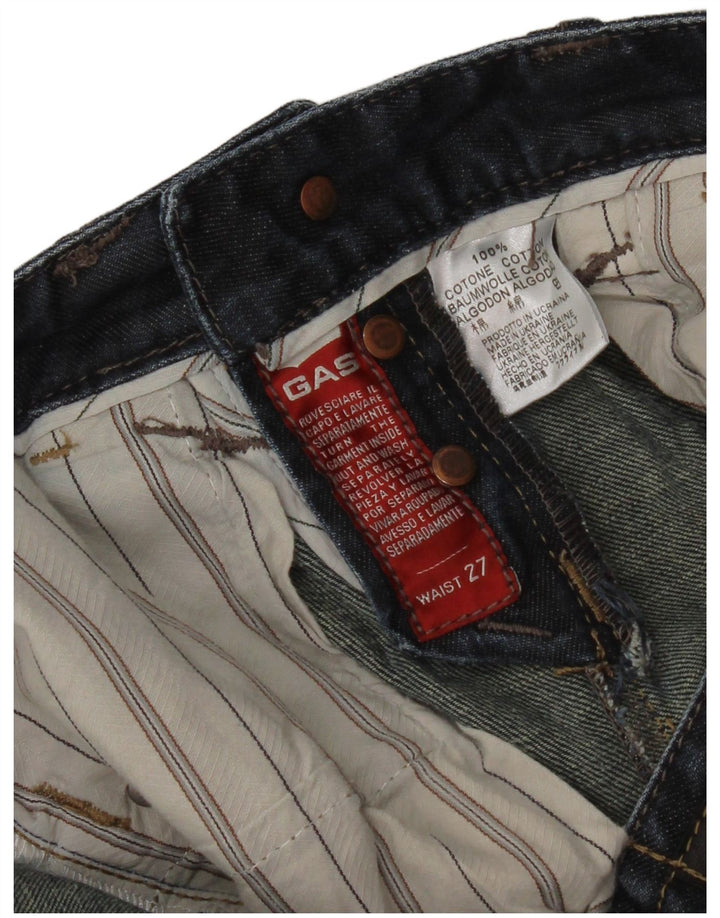 Женские джинсовые шорты Gas W27, маленькие, темно-синие, хлопок