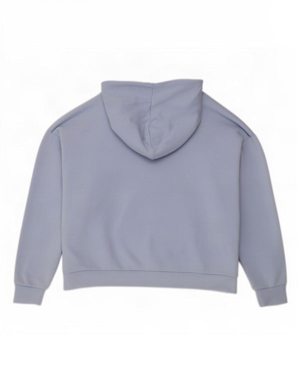 Женский джемпер с капюшоном Adidas Oversized с рисунком UK 20/22 XL, синий хлопок