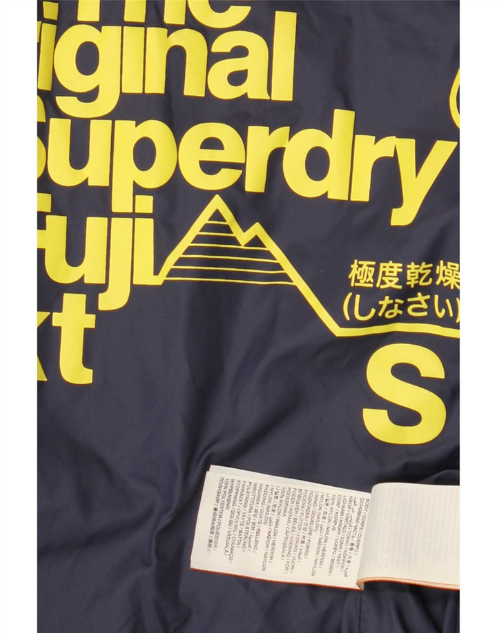 SUPERDRY Womens Padded Jacket UK 10 Small Yellow Nylon Vintage Superdry and Second-Hand Superdry from Messina Hembry 