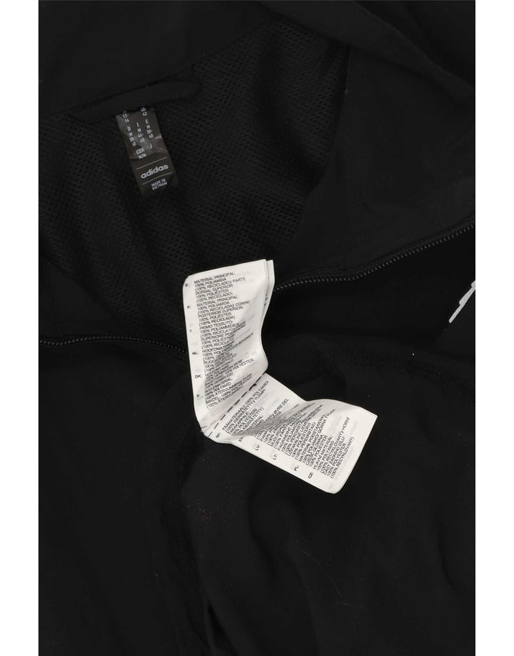Женская верхняя куртка спортивного костюма Adidas Oversized UK 12/14, средний черный