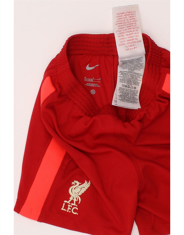 Спортивные шорты Nike Liverpool для мальчиков 7–8 лет, средний красный, полиэстер с цветными блоками