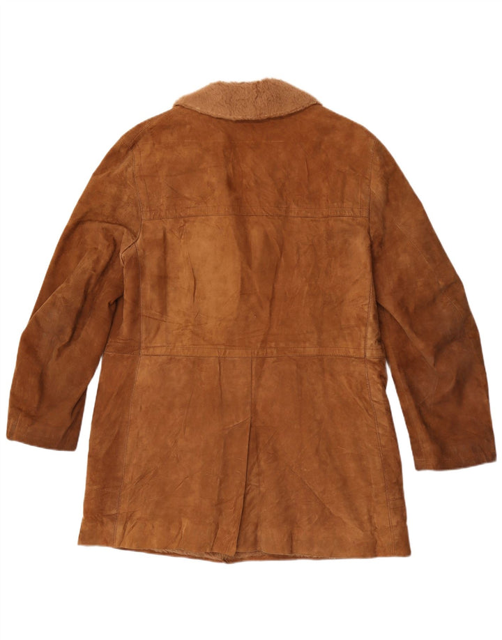 Мужская замшевая куртка Anfor Sherpa IT 48 Medium Brown Leather