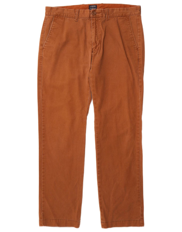 Мужские прямые брюки-чиносы J. Crew The Sutton W33 L29, коричневые, хлопковые