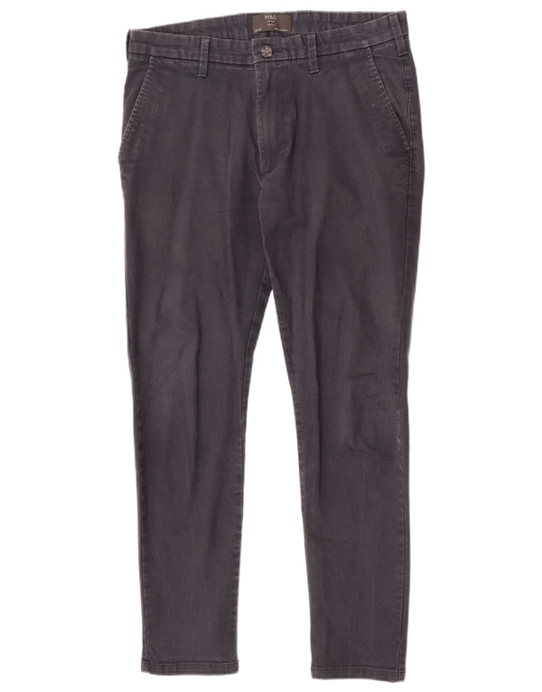 Мужские брюки-чиносы Marks & Spencer W30 L29 темно-синие, хлопок