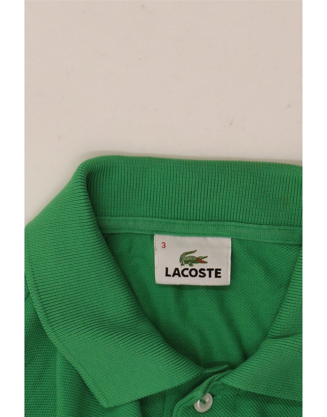 Мужская рубашка-поло LACOSTE, размер 3, маленькая, зеленая