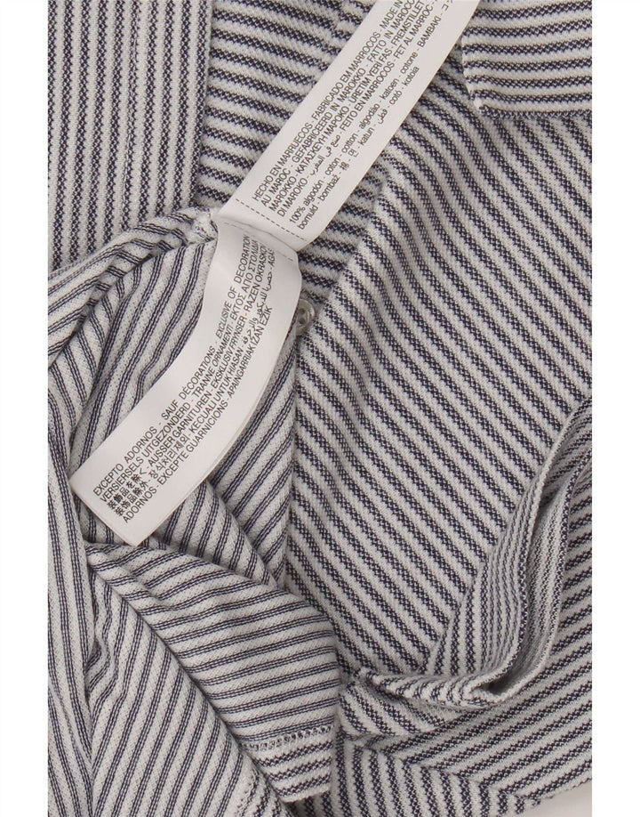 Мужская рубашка-поло Massimo Dutti, хлопковая синяя полоска