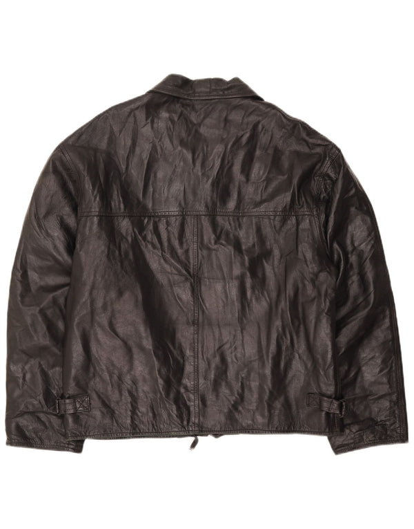 Куртка женская кожаная VINTAGE IT 54 3XL черная