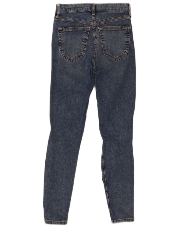 Женские потертые джинсы скинни Topshop Jamie W26 L26, синий хлопок