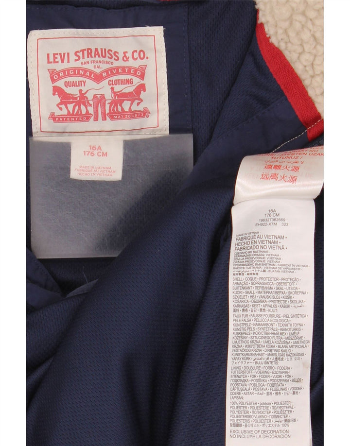 Флисовая куртка Levi's для мальчиков 15–16 лет, бежевый, полиэстер с цветными блоками