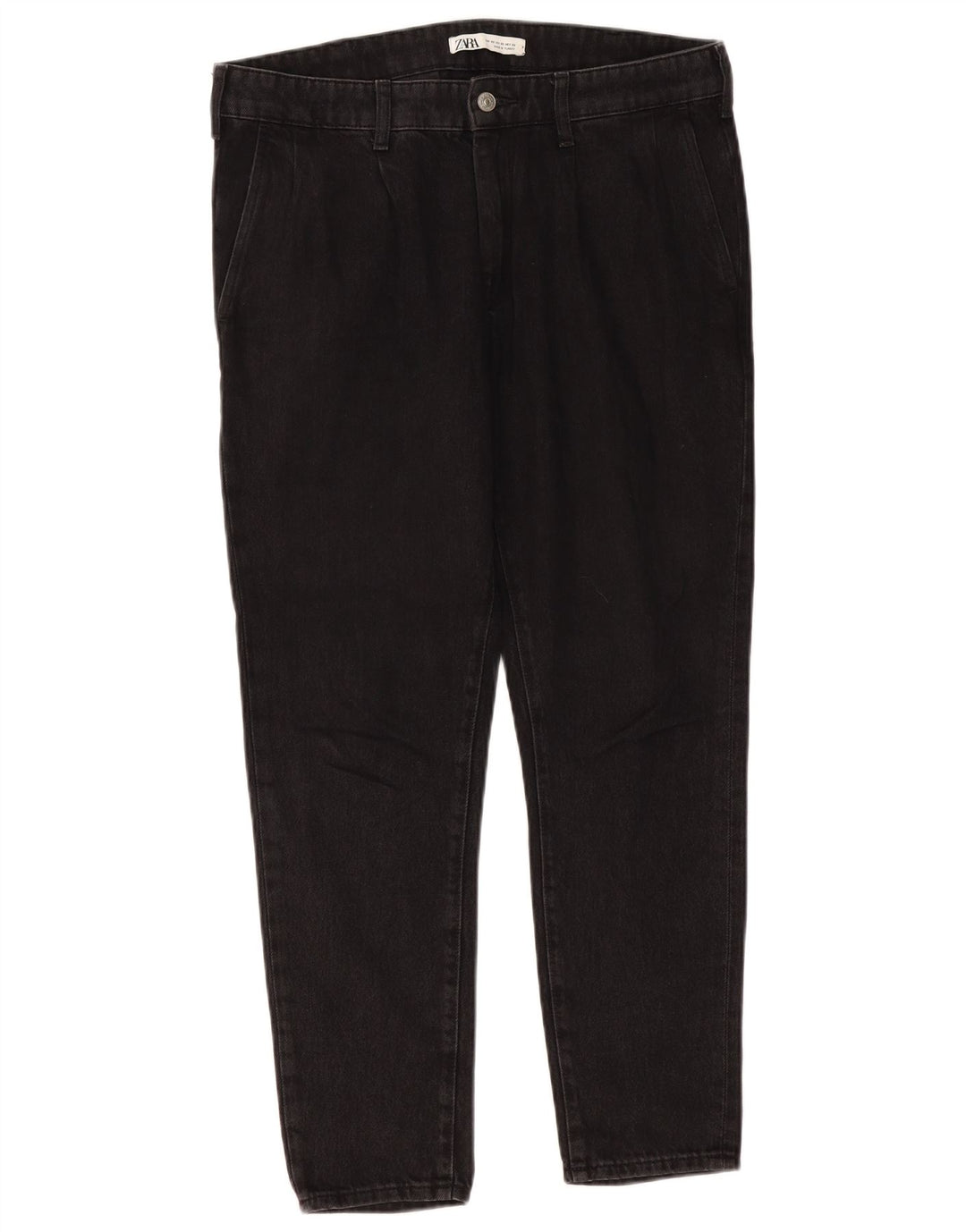 Мужские узкие джинсы ZARA EU 42, большие W32 L27, черный хлопок