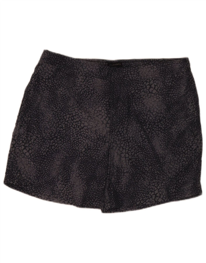 Мужские шорты для плавания All Saints, большие черные полиамидные шорты с животным принтом