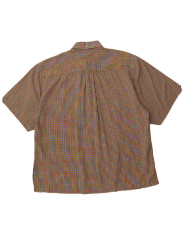 Мужская рубашка с коротким рукавом BEN SHERMAN, большая разноцветная клетка