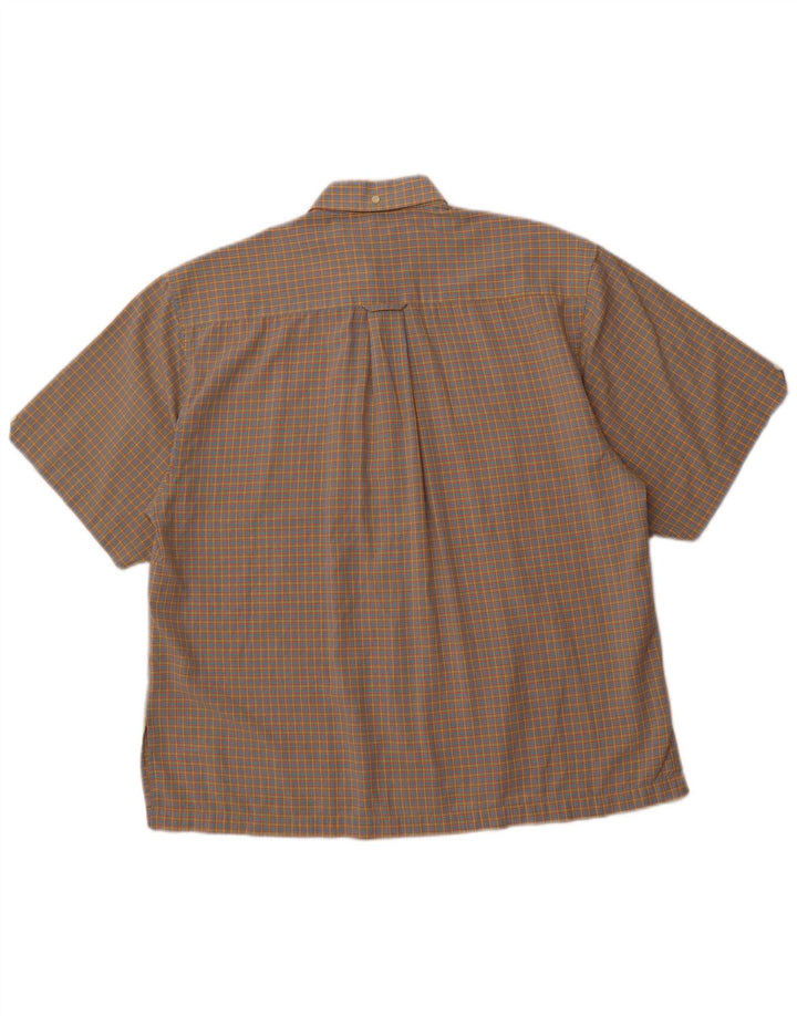 Мужская рубашка с коротким рукавом BEN SHERMAN, большая разноцветная клетка