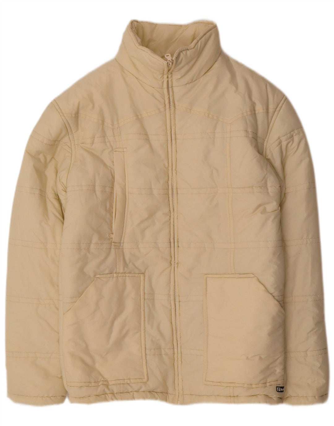 LOTTO Женская стеганая куртка UK 14, средний желтый нейлон