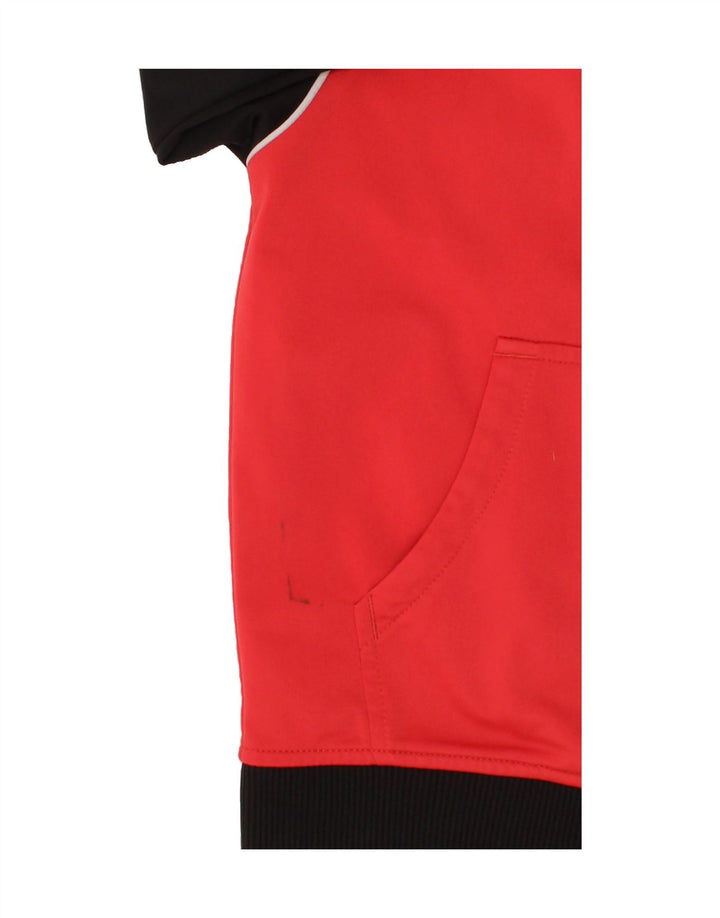 PUMA Boys Tracksuit Top Jacket 9-10 Years Medium Red Colourblock Polyester Vintage Puma and Second-Hand Puma from Messina Hembry 