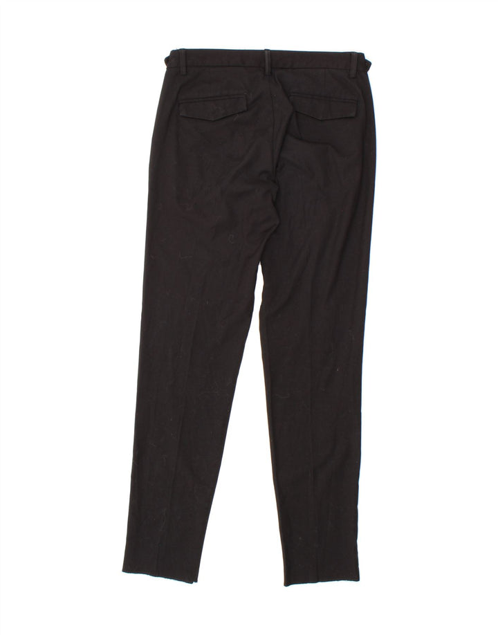 JULES Womens Slim Cropped Trousers EU 36 Small W27 L29  Black Polyester Vintage Jules and Second-Hand Jules from Messina Hembry 