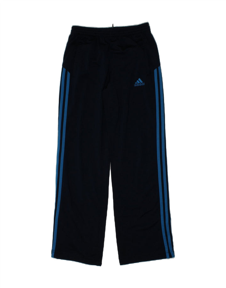 ADIDAS Boys Tracksuit Trousers 11-12 Years Navy Blue Polyester Vintage Adidas and Second-Hand Adidas from Messina Hembry 