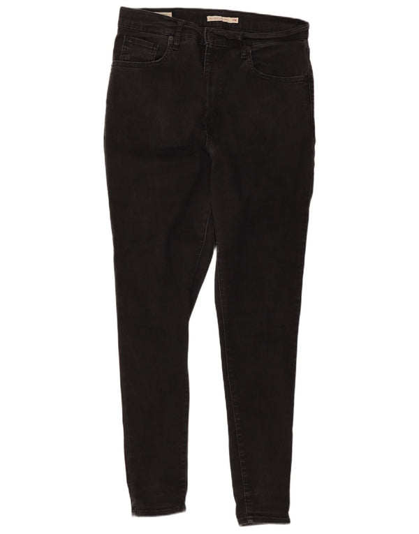 Женские суперузкие джинсы Levi's Mile High US 14 XL W34 L30, черный хлопок