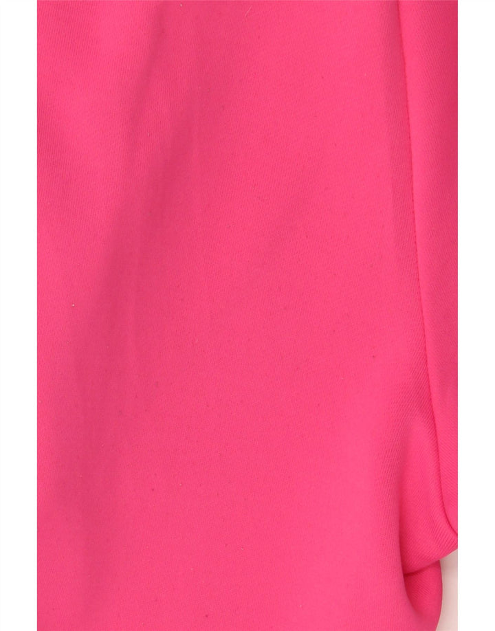 Женские прямые спортивные брюки Adidas UK 10, маленький розовый полиэстер