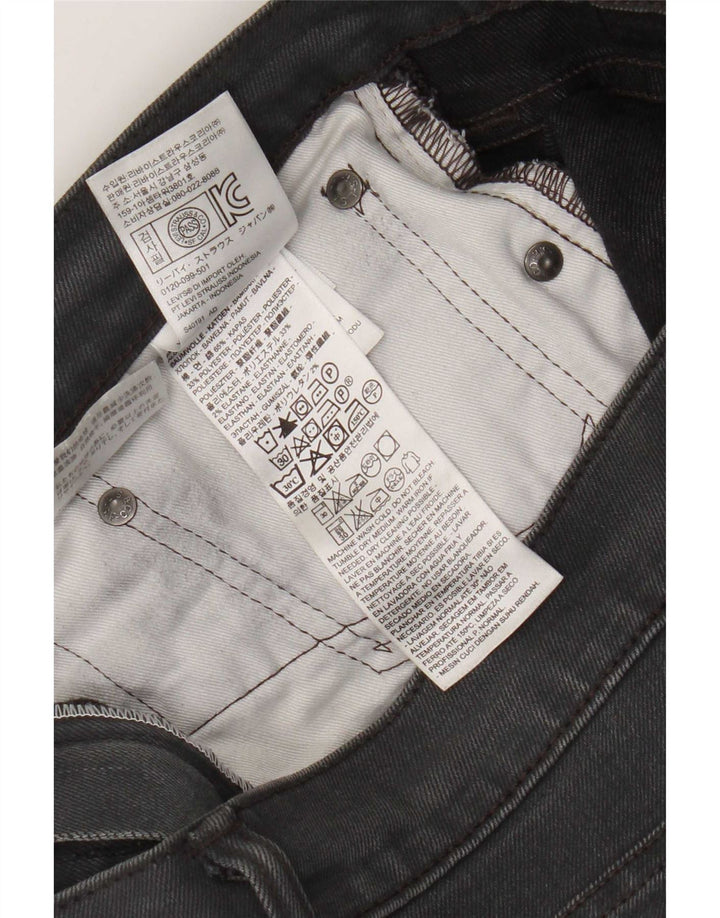 Мужские узкие джинсы Levi's W34 L32 Серые хлопковые