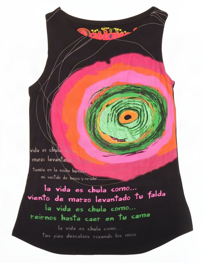 Женский жилет с рисунком Desigual UK 14, большой черный