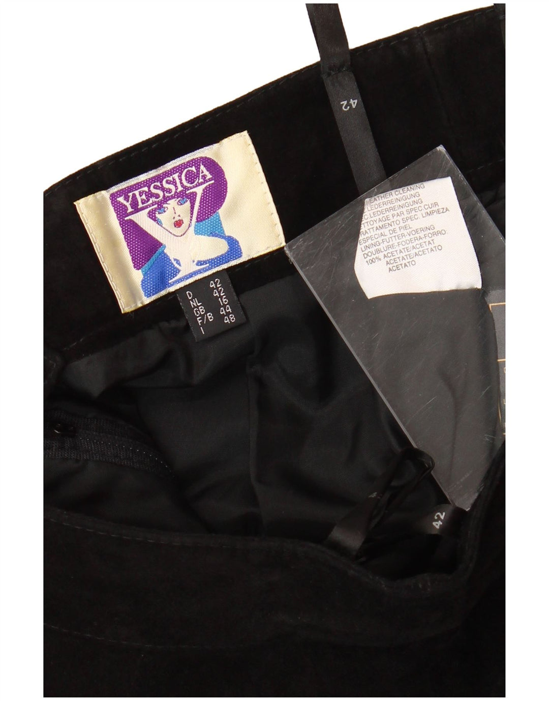 YESSICA Женская юбка-карандаш UK 16, большая W30, черный ацетат