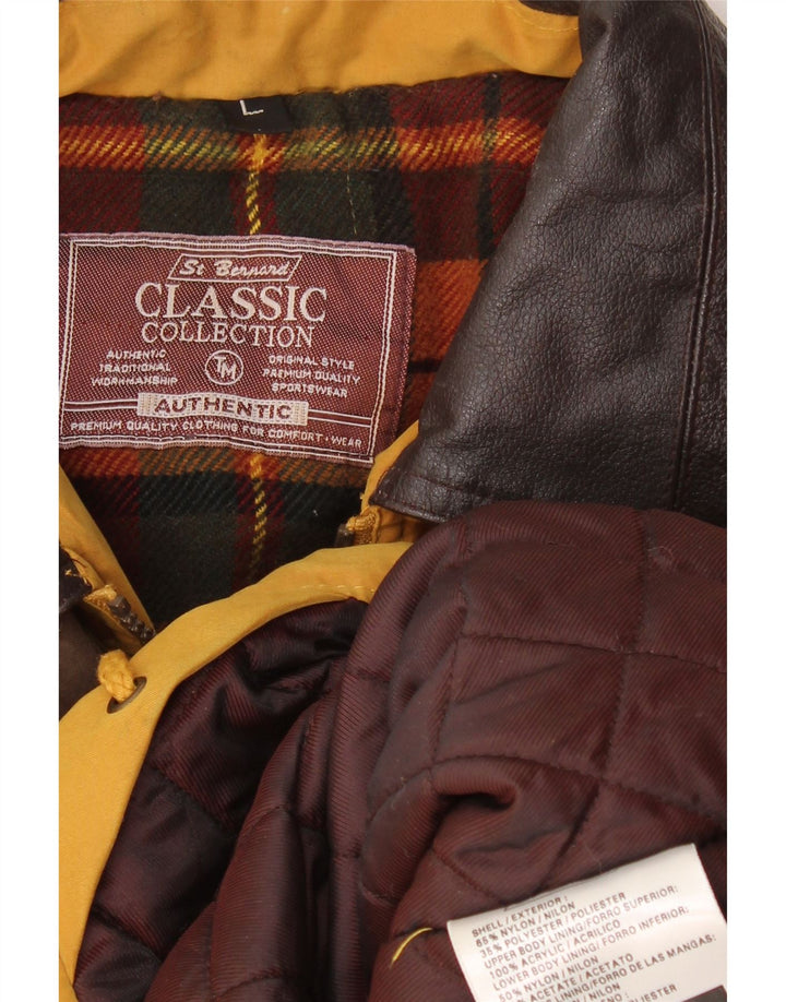 Мужская ветровка St. Bernard UK 40, большая желтая нейлоновая куртка