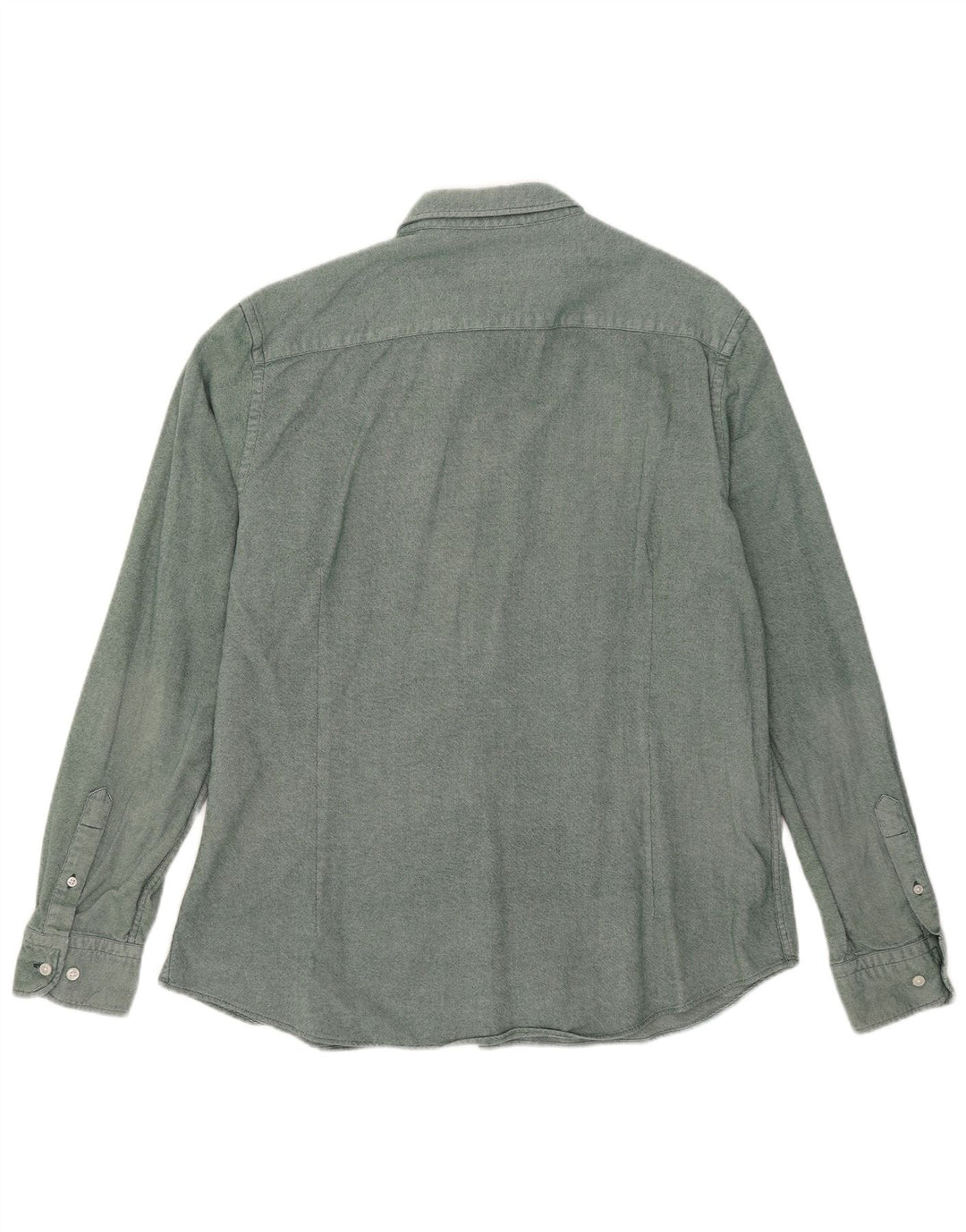 Мужская рубашка MASSIMO DUTTI XL зеленая, хлопок