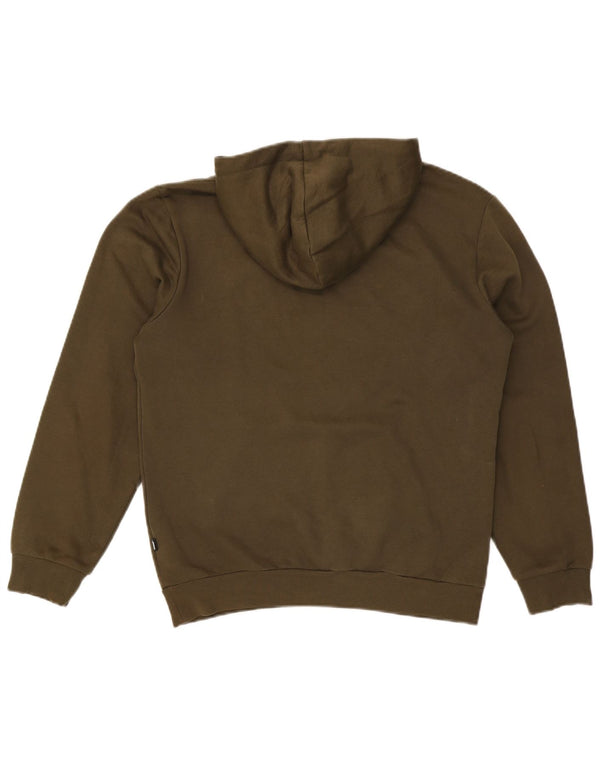 Мужской джемпер с капюшоном PUMA, маленький, цвет хаки, хлопок