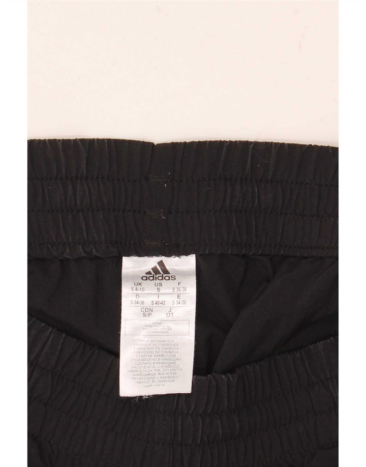 Женские спортивные шорты Adidas UK 8/10, маленькие черные из полиамида