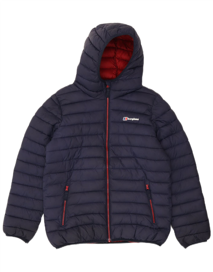 Berghaus Утепленная куртка с капюшоном для мальчиков 14-15 лет Темно-синий полиэстер