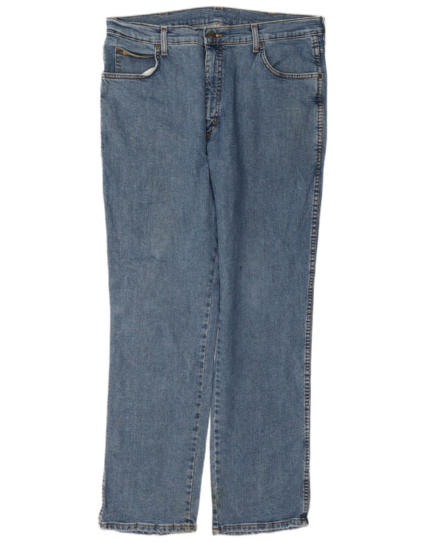 Мужские прямые джинсы Wrangler Texas Stretch W38 L32, синий хлопок