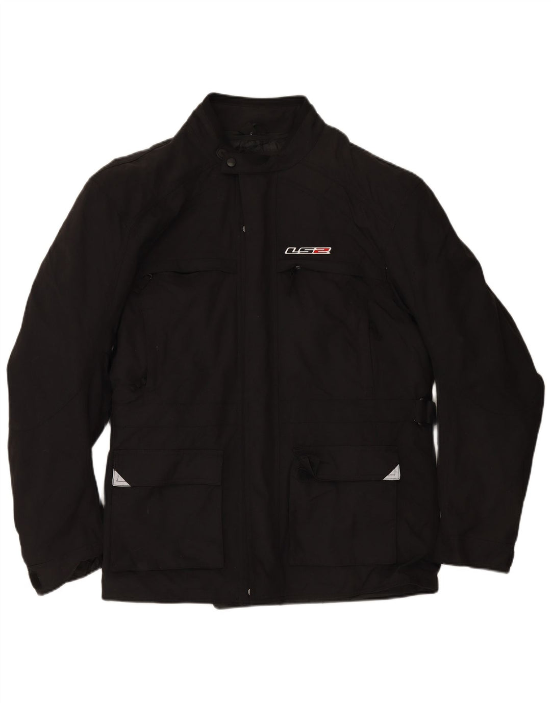 Мужская куртка-гонщик с графическим рисунком LS2 UK 48 4XL, черный полиамид