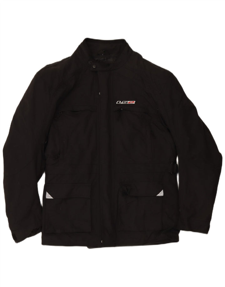 Мужская куртка-гонщик с графическим рисунком LS2 UK 48 4XL, черный полиамид