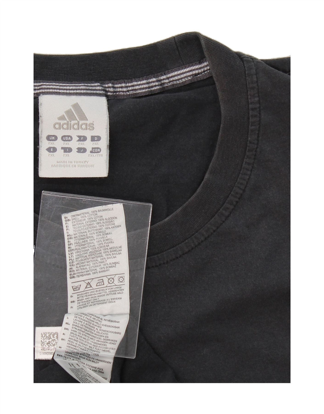 ADIDAS Mens T-Shirt Top 2XL Grey Cotton Vintage Adidas and Second-Hand Adidas from Messina Hembry 