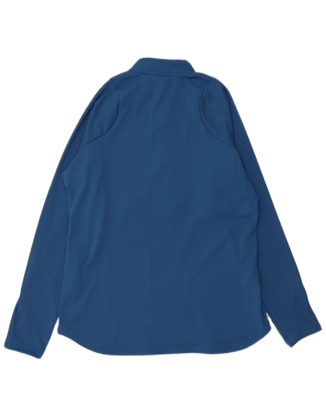 Женский пуловер с воротником на молнии NIKE Dri Fit UK 14, средний синий цвет