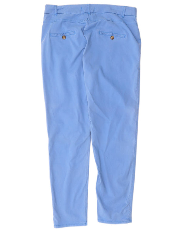 Женские узкие брюки-чиносы Zara EU 38, маленькие W28 L27, синие, лиоцелл