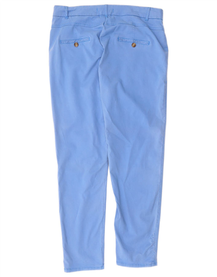 Женские узкие брюки-чиносы Zara EU 38, маленькие W28 L27, синие, лиоцелл