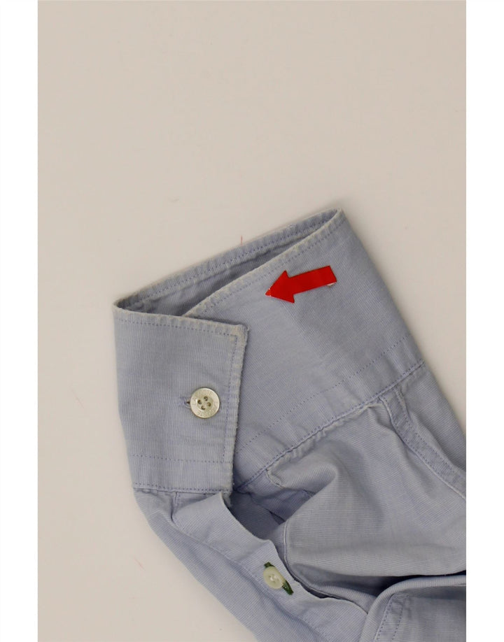 LACOSTE Mens Regular Fit Shirt Size 40 Medium Blue Cotton Vintage Lacoste and Second-Hand Lacoste from Messina Hembry 