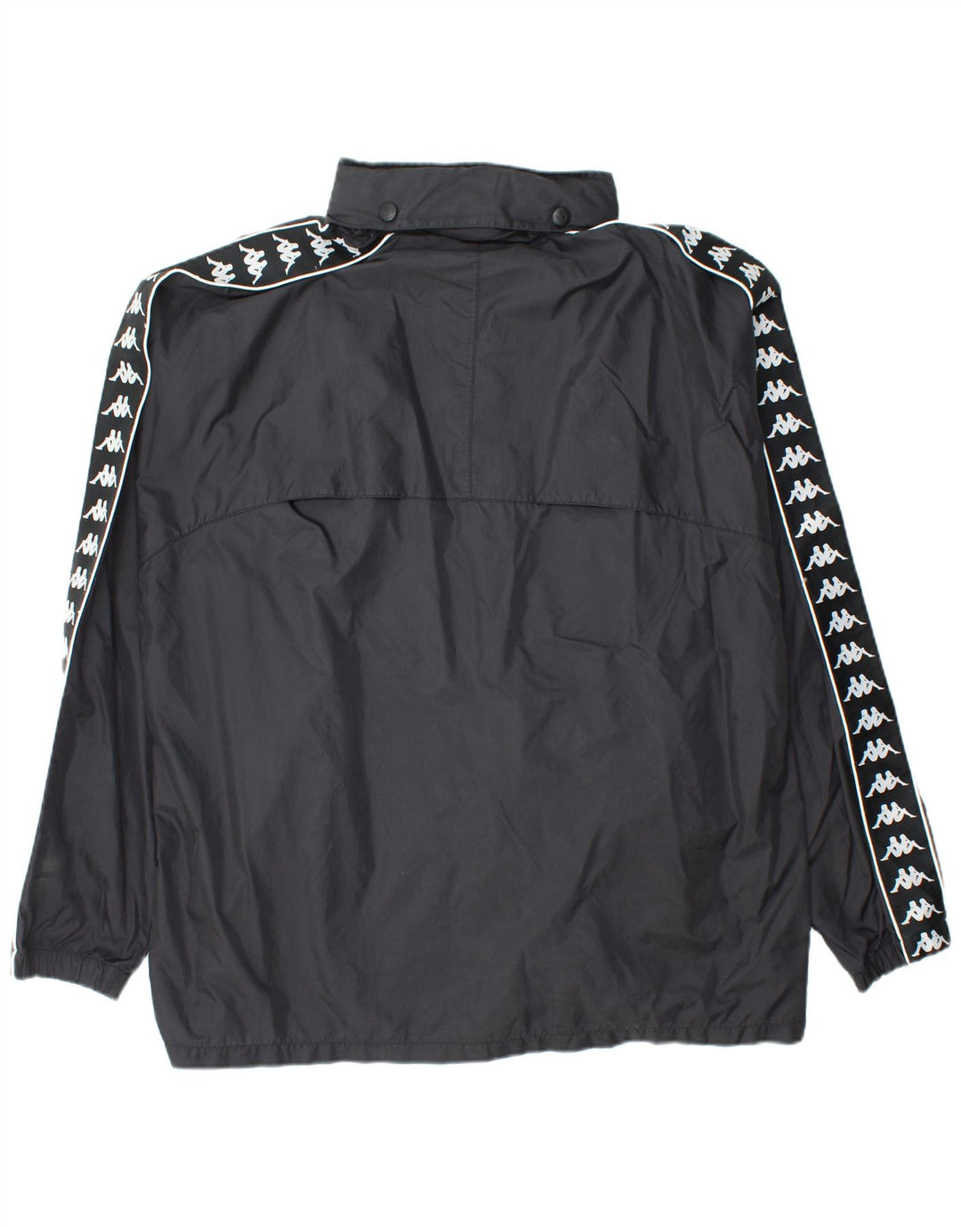 Мужская ветровка KAPPA с графическим рисунком UK 42 XL, черный нейлон