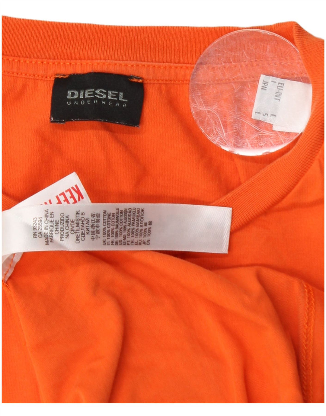 Футболка DIESEL для мальчиков, топ 15–16 лет, большой размер, оранжевый, хлопок